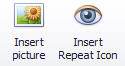 Insert picture, insert Repeat Icon