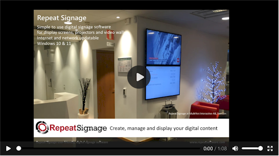 Repeat Signage digital signage software