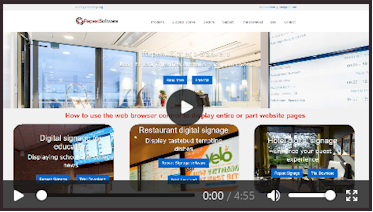 Repeat Signage software web browser control