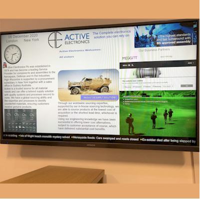 Digital signage for electronics