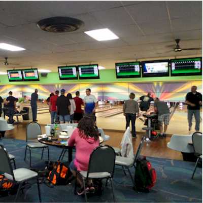 Bowling alley digital signage