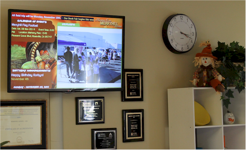 Repeat Signage at California's Merryhill School