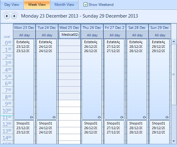 Play list dates example