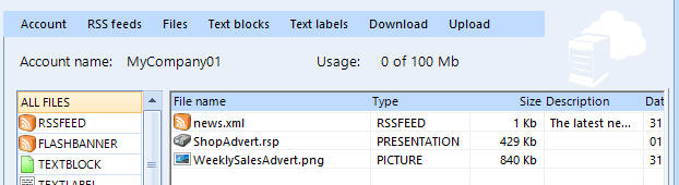 Presentation appears in files list