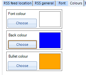 Repeat Signage colour choices screen