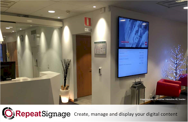 Digital signage ideas from Repeat Signage