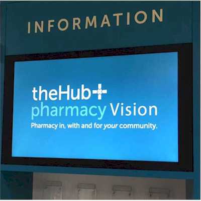 Repeat Signage and Hardy Digital at The Hub Pharmacy
