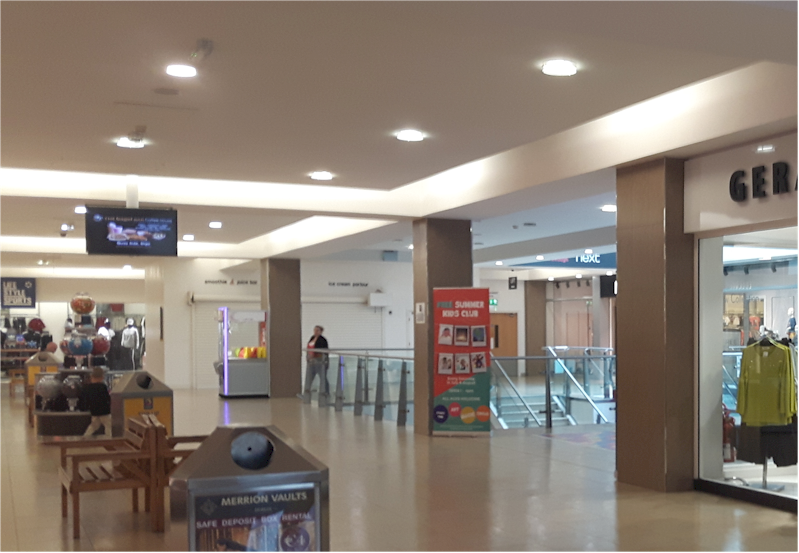 Repeat Signage at Quayside Shopping Center