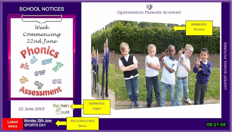 Repeat Signage at Queensmead Academy