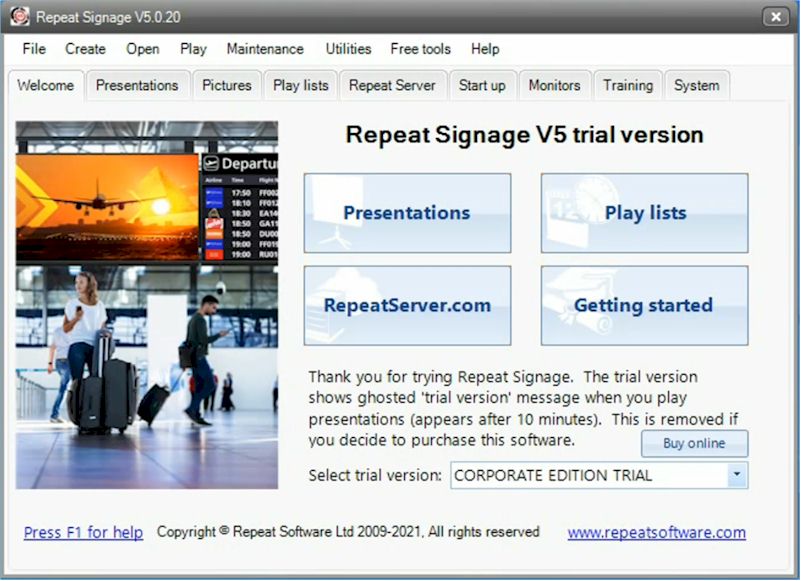 Displaying data from a datagrid in Repeat Signage Corporate software