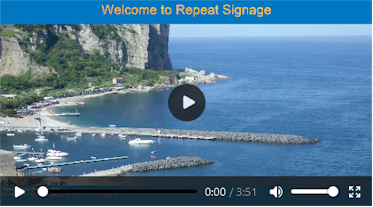 Corporate digital signage software from Repeat Signage